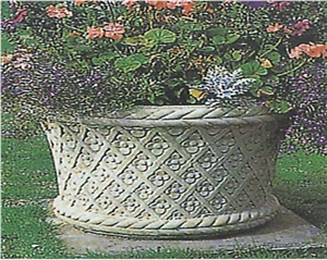 Flowerpot, Grey Granite Pot