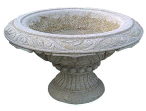 Granite Flowerpot, Yellow Granite Pot