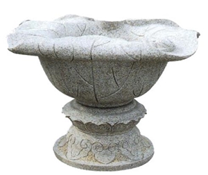 Granite Flowerpot, White Granite Pot