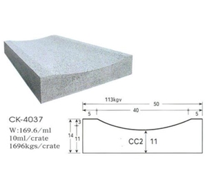 White Granite Kerbstone