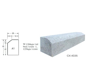 White Granite Kerbstone