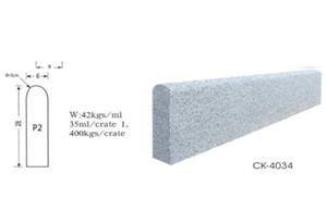 White Granite Kerbstone