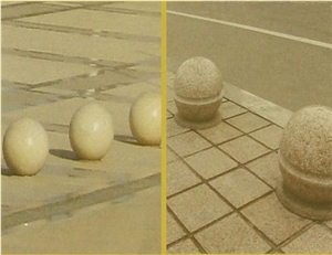 White Granite Parking Stone