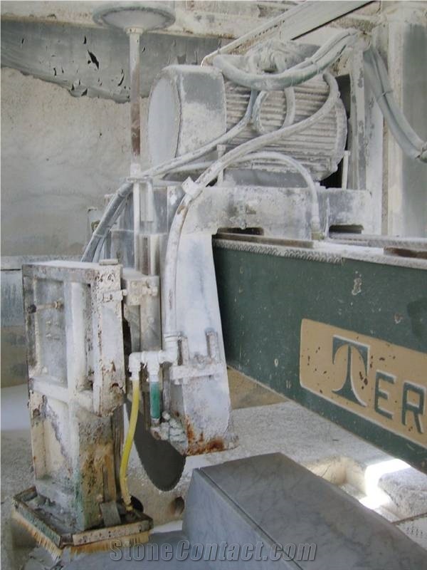 Terzago Used Block Cutting Machine - Ref. 1665 Giant Disc Bridge Saw Machine