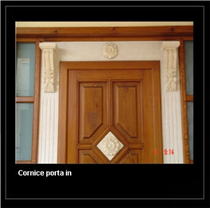 Travertine Cornice Cap, Travertino Romano Bianco Beige Travertine Window Sills, Doors