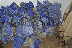 Lapis Lazuli Rough Blocks for Slabs Tiles Carving, Lapis Lazuli Blue Stone Block