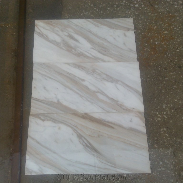 Volakas White Marble Tiles, Greece White Marble