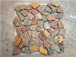 China Multicolor Slate Chipped Mosaic