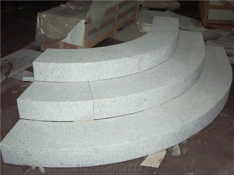 G603 Arc-Shaped Granite Steps & Stairs