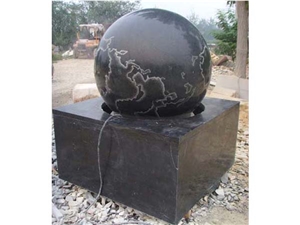 Shanxi Black Granite Ball Fountain