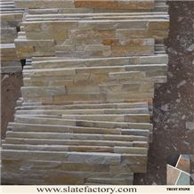 Golden Beige Quartzite Cultured Stone, Quartzite Stone Wall Cladding ...