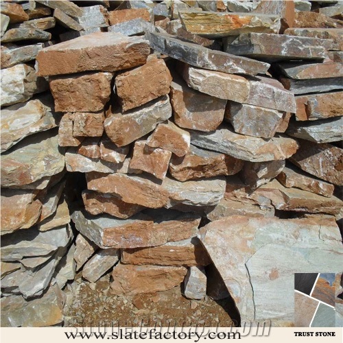 P014 Loose Walling Stone, Yellow Quartzite Walling