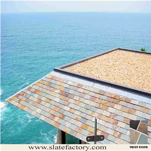 Slate Roof Repair, Multicolor Slate Roof Tiles