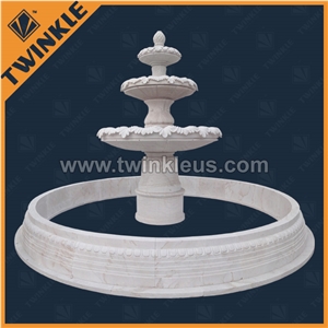 Garden Water Fountain, Hunan White Marble Fountain