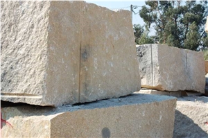 Blocks in Yellow Granite
