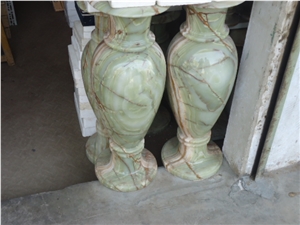 Flower Vase, Green Onyx Home Decor