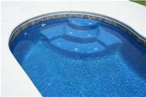 White Coral Stone Pool Coping