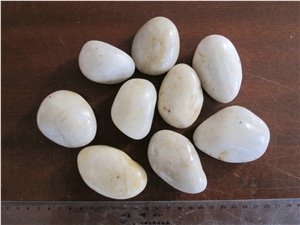 3 5cm White Pebbles