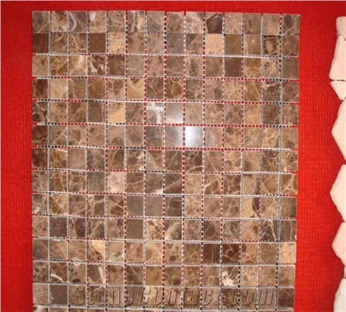 Emperador Square Mosaic Tile