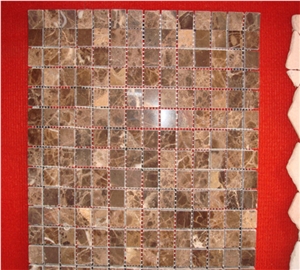 Emperador Square Mosaic Tile