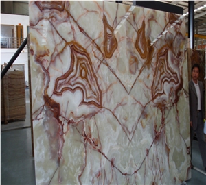 Light Green Onyx Slab
