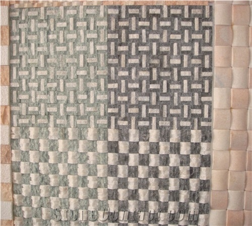 Waved Marble Mosaic Tile