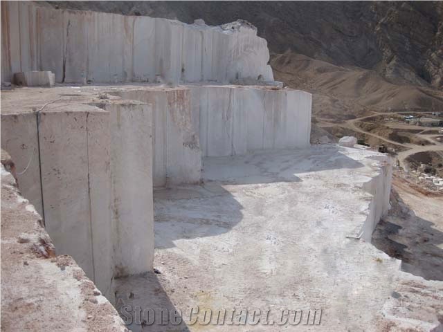 Negar Marble Block, Iran White Marble