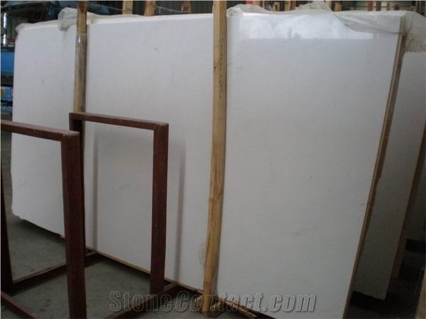 High Polished Pure Crystal Thassos White Marble Slabs for Project