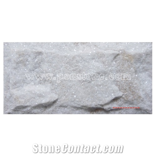 White Quartzite Mushroom Stone