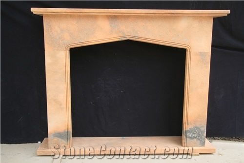 Afterglow Red Marble Fireplace Mantel 5513