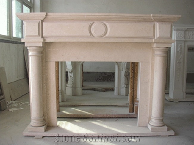 Afterglow Red Marble Fireplace Mantel 5523