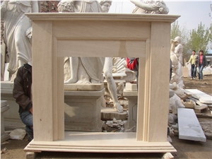 Afterglow Red Marble Fireplace Mantel 5532, Pink Marble Fireplace Mantel