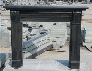 Black Granite Fireplace Mantel 5545