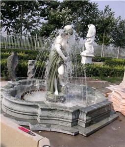 Colorful Marble Statue Garden Fountain