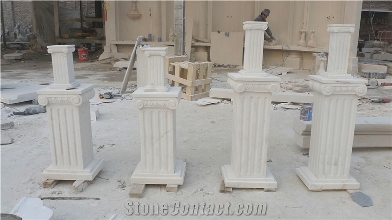 Marble Lamp Pedestal, White Marble Lamps