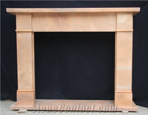 Sunny Marble Fireplace Mantel