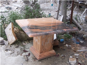 Sunset Marble Table, Sunset Beige Marble Table