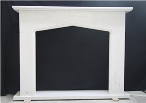 White Marble Fireplace Mantel 5514