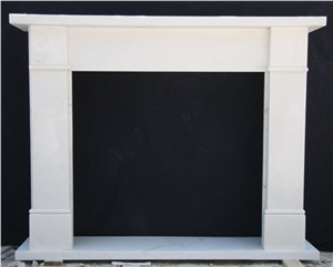 White Marble Fireplace Mantel 5517