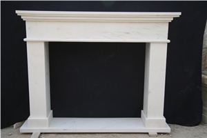 White Marble Fireplace Mantel 5534