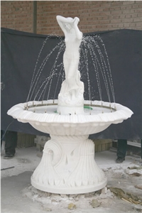 White Marble Small Size Fountain