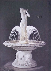 White Marble Small Size Fountain