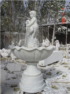 White Marble Small Size Fountain