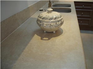 French Limestone Ocre Color (Pierre De Limeyrat) Countertop