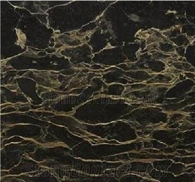 China Portoro Marble, China Black Marble Slabs & Tiles