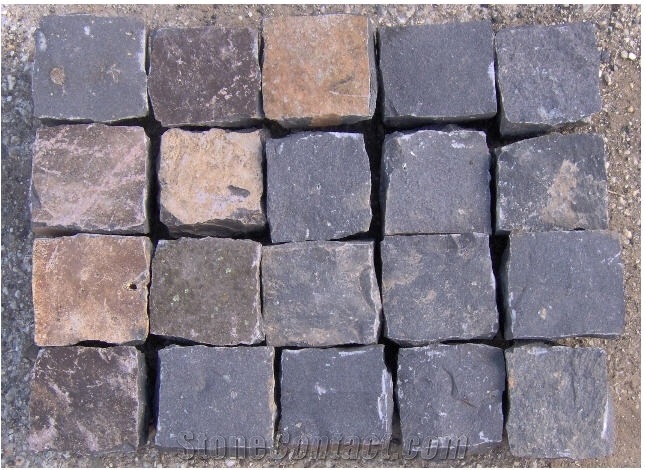 Basalt Cubes, Chipped Cobblestones