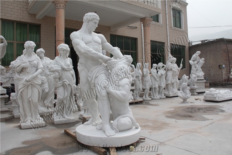 Greek Marble Statues Roman Marble Figures, White Marble Statues