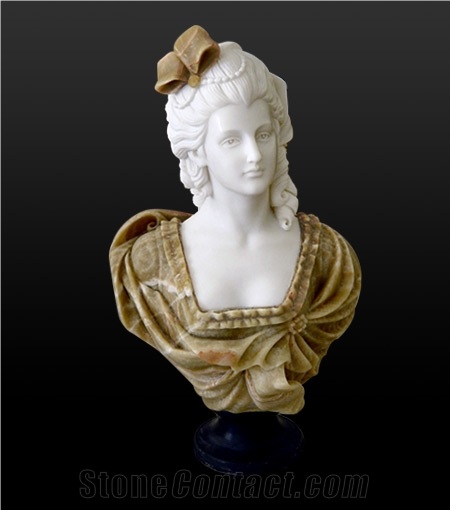 Marble Bust Lady Bust Stone Bust Woman Busts, White Marble Busts