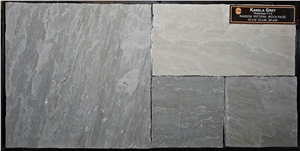 Kandla Grey Random Pattern, K ,la Grey Sandstone Cobble, Pavers