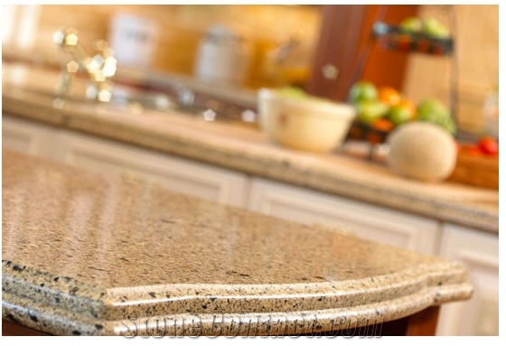 Yellow Quartz Stone Kitchen Countertops From Canada